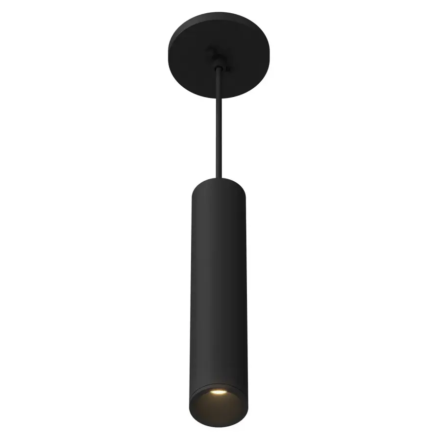 Lorna LED Cylinder Pendant in Black