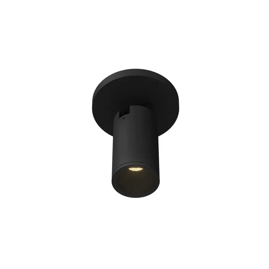 Lorna LED Cylinder Ceiling Mount in Black