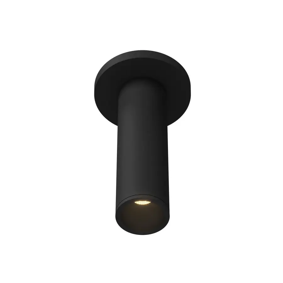 Lorna LED Cylinder Ceiling Mount in Black