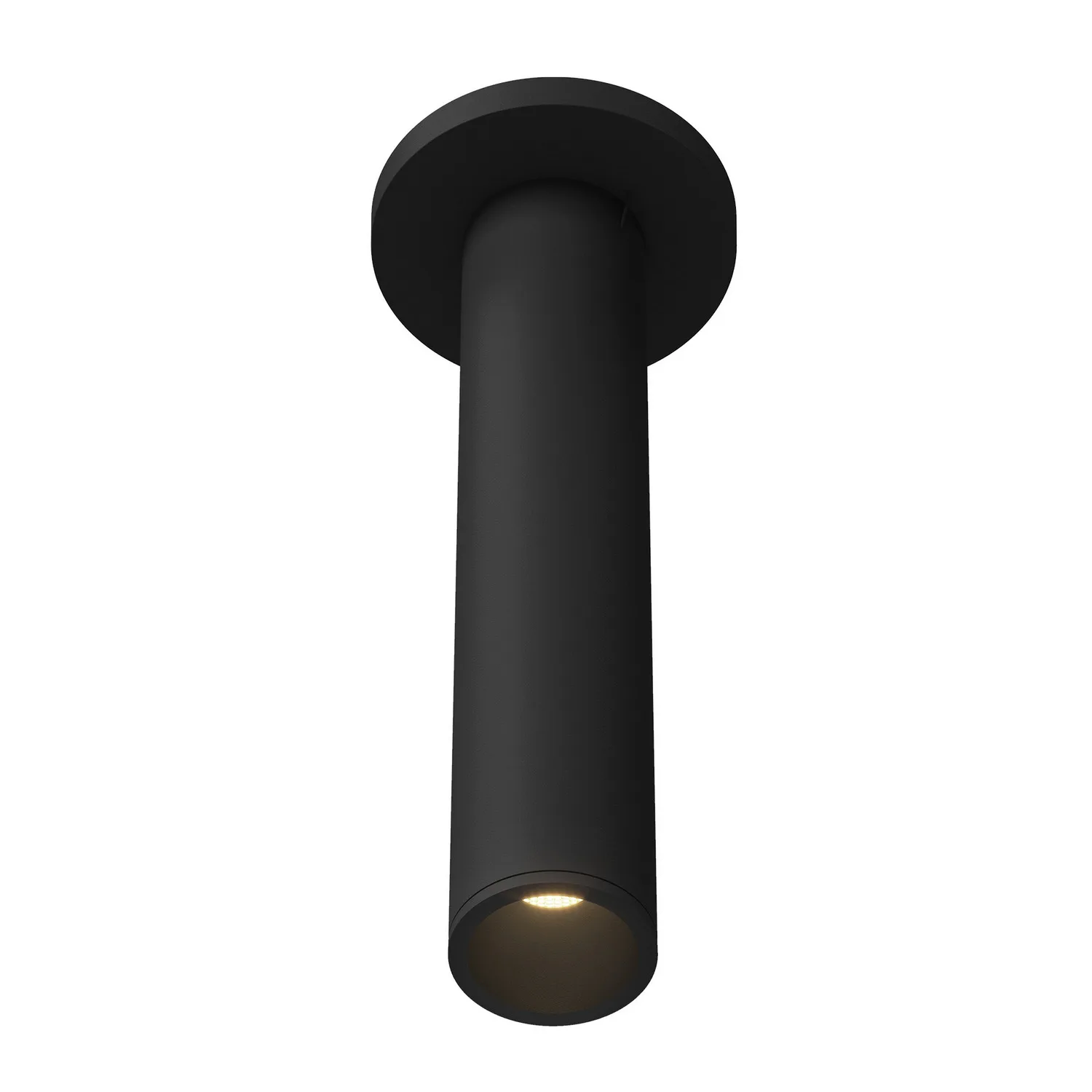 Lorna LED Cylinder Ceiling Mount in Black