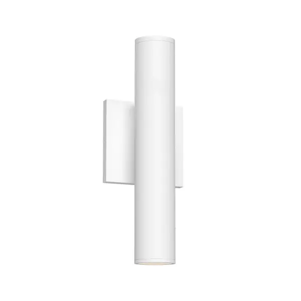 The Lorna cylinder collection is simplicity and performance at its finest. With a wide range of application options in multiple cylinder diameters and optic angles, Lorna's ease of use sets it apart from competitors. Available in several sleek exterior rated finishes. Collection: Lorna Finish: White Glass: Clear Glass Width: 4.63" Height: 12.38" Extension from Wall: 3.00" Canopy: W4.625" x H4.625" x E0.5" Maximum Wattage: 20.00 W Light Source: LED Light Output: 2100.00 lm Delivered Lumens: 1507.00 lm Color Temperature: 3000 K CRI: 90 Rated Average Life: 50,000 Voltage: 120.00 V Material: Aluminum + Glass Country of Origin: China Safety Listing: ETL Safety Rating: Damp ADA Title 24 LED Spec Sheet Instructions