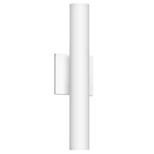 The Lorna cylinder collection is simplicity and performance at its finest. With a wide range of application options in multiple cylinder diameters and optic angles, Lorna's ease of use sets it apart from competitors. Available in several sleek exterior rated finishes. Collection: Lorna Finish: White Glass: Clear Glass Width: 4.63" Height: 16.00" Extension from Wall: 3.00" Canopy: W4.625" x H4.625" x E0.5" Maximum Wattage: 24.00 W Light Source: LED Light Output: 2520.00 lm Delivered Lumens: 1720.00 lm Color Temperature: 3000 K CRI: 90 Rated Average Life: 50,000 Voltage: 120.00 V Material: Aluminum + Glass Country of Origin: China Safety Listing: ETL Safety Rating: Damp ADA Title 24 LED Spec Sheet Instructions
