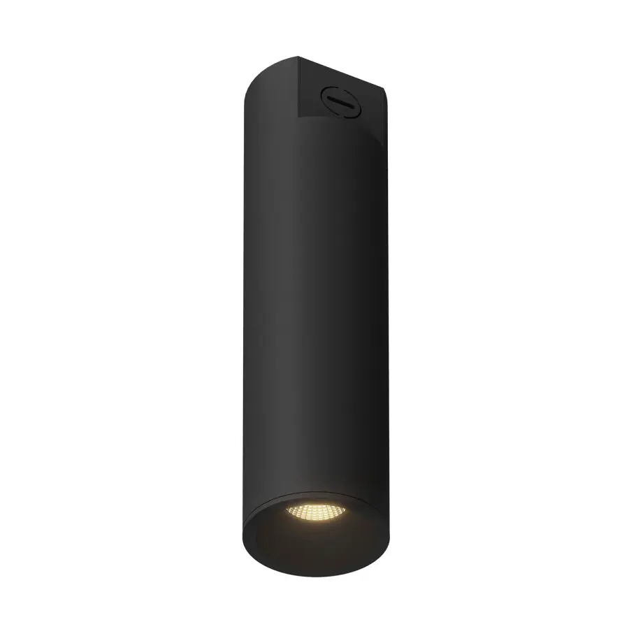 Lorna LED Cylinder Ceiling Mount in Black