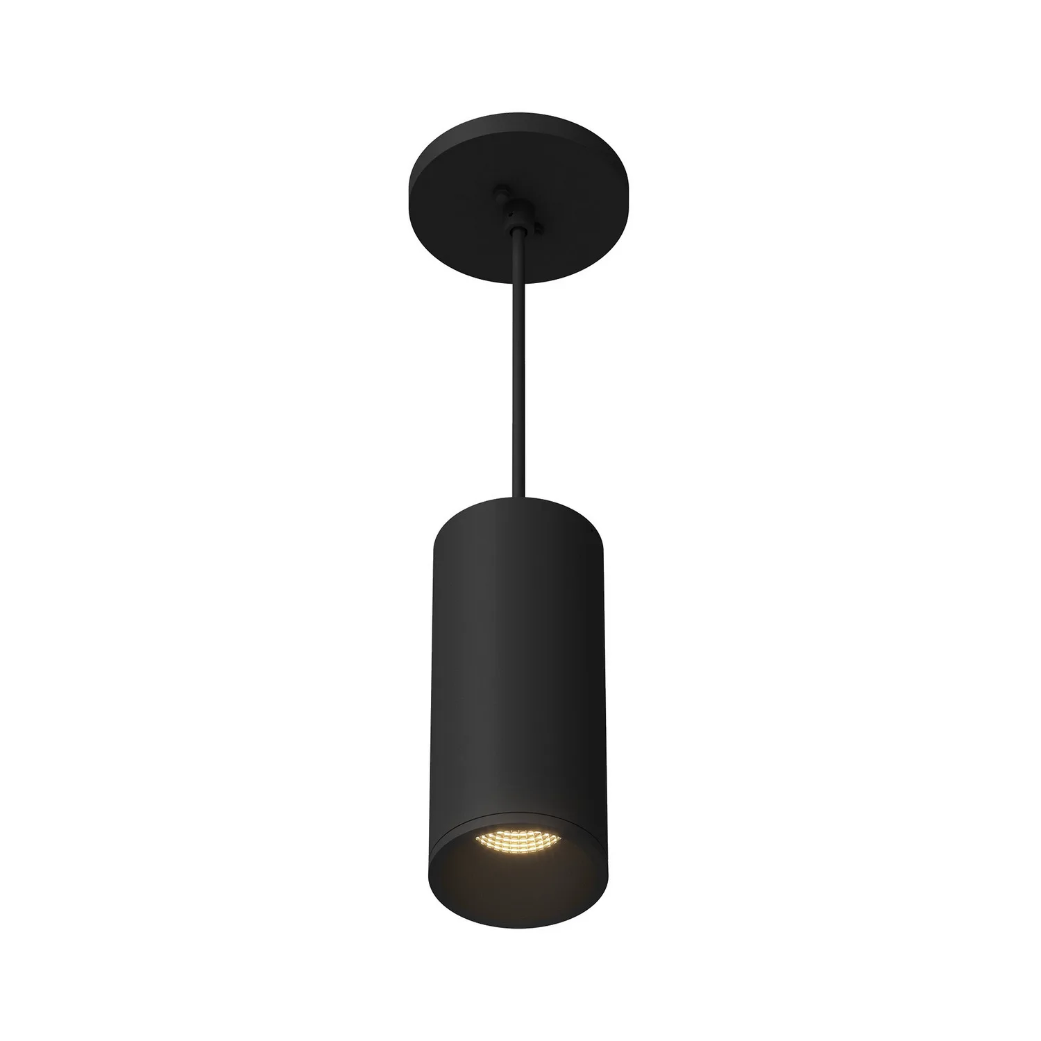 Lorna LED Cylinder Pendant in Black