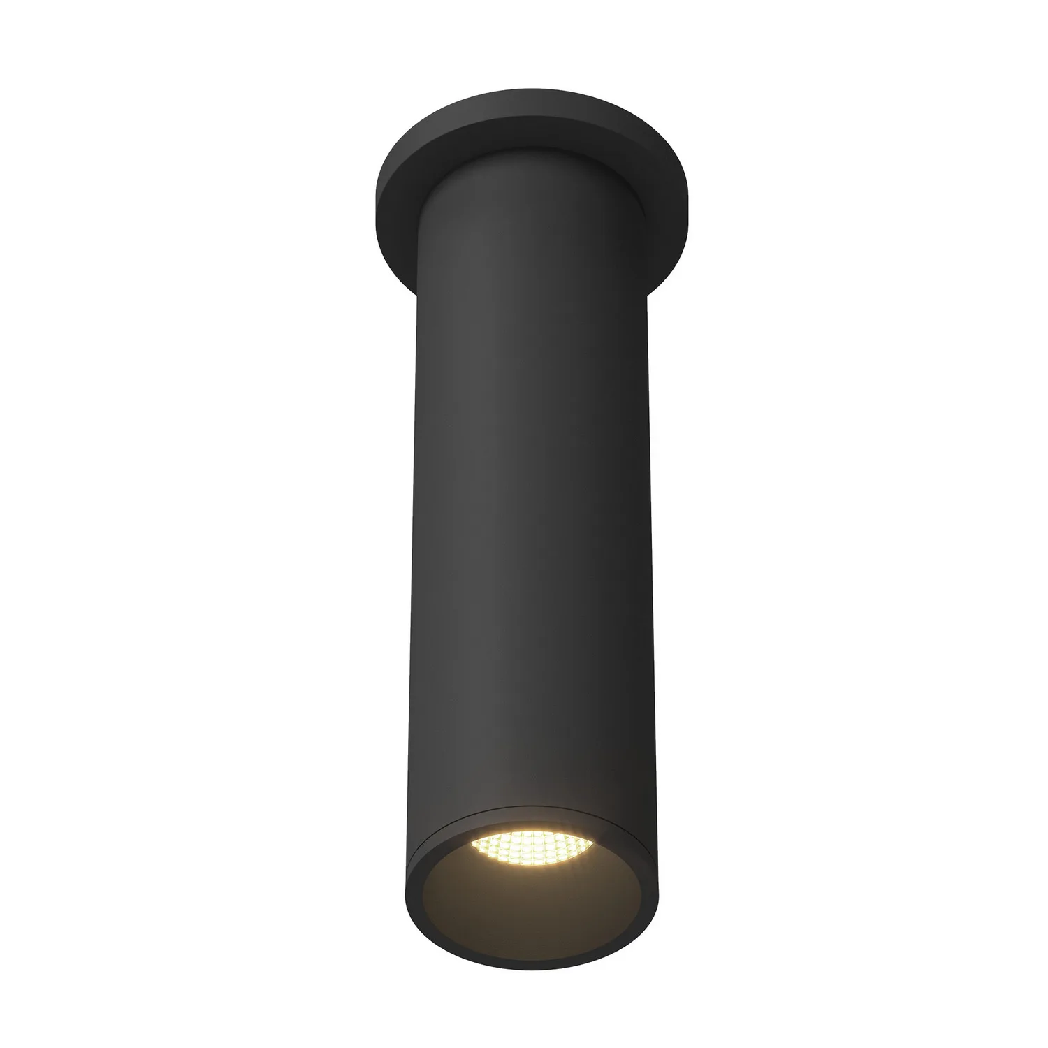Lorna LED Cylinder Ceiling Mount in Black