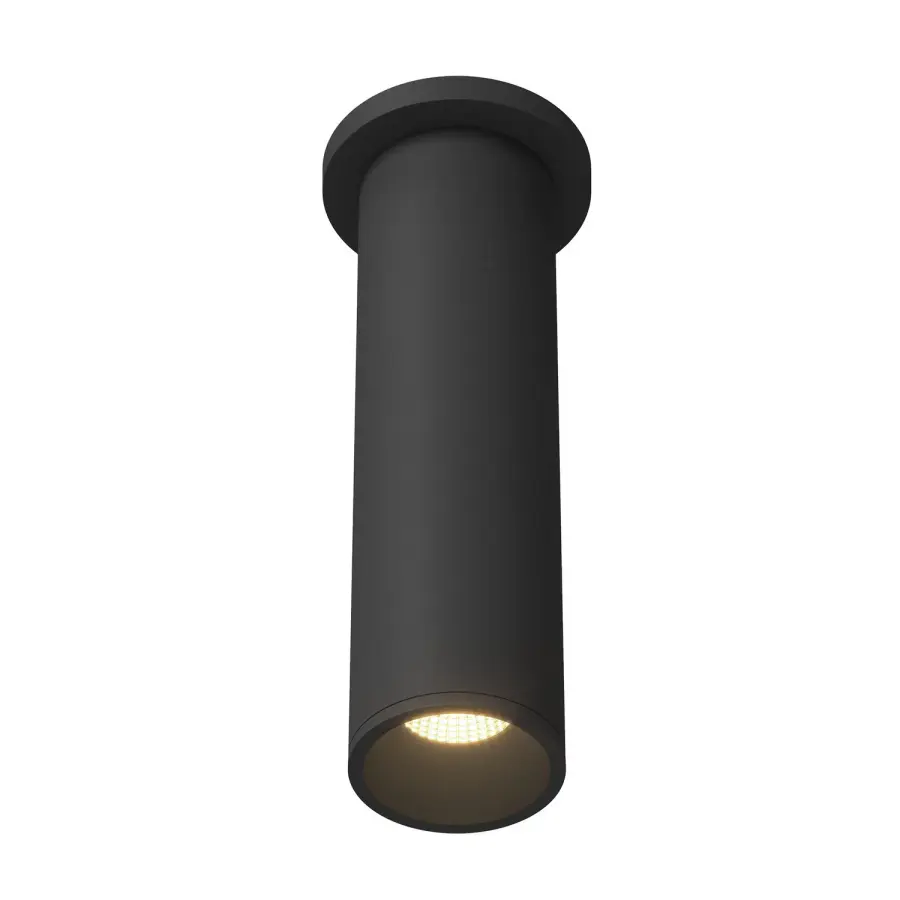 Lorna LED Cylinder Ceiling Mount in Black