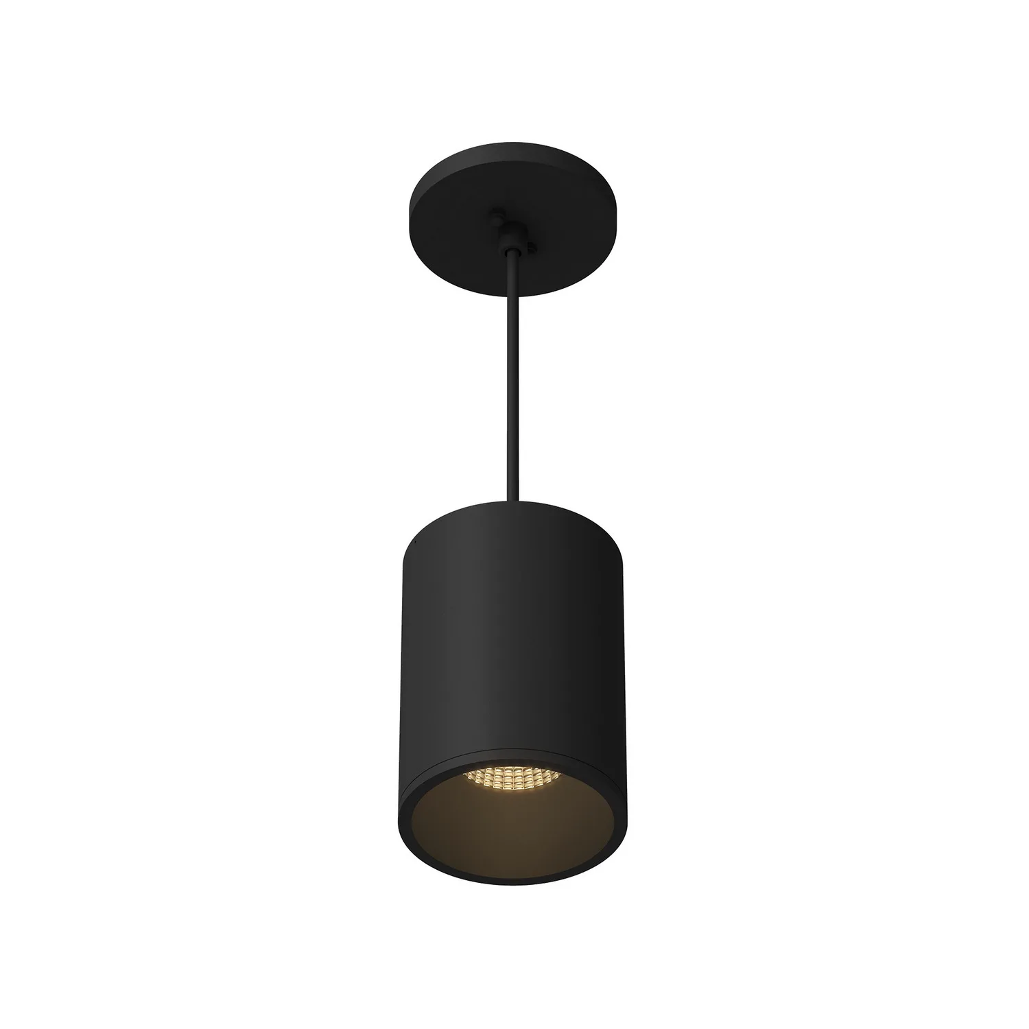Lorna LED Cylinder Pendant in Black