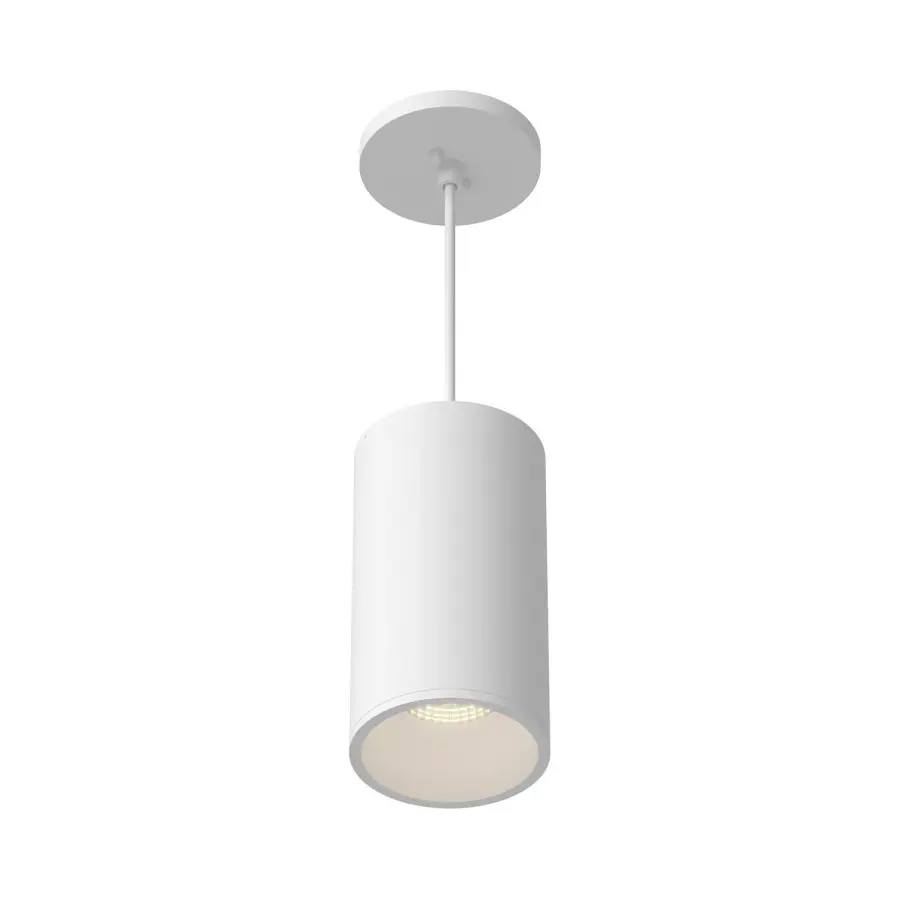 Lorna LED Cylinder Pendant in White