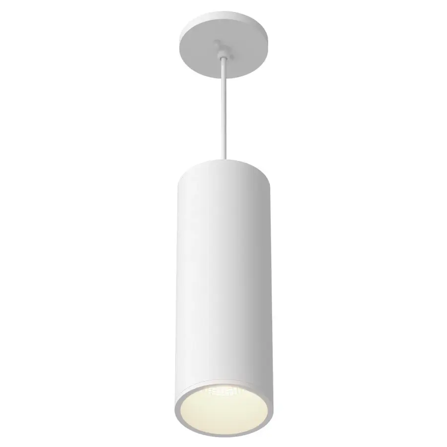 Lorna LED Cylinder Pendant in White