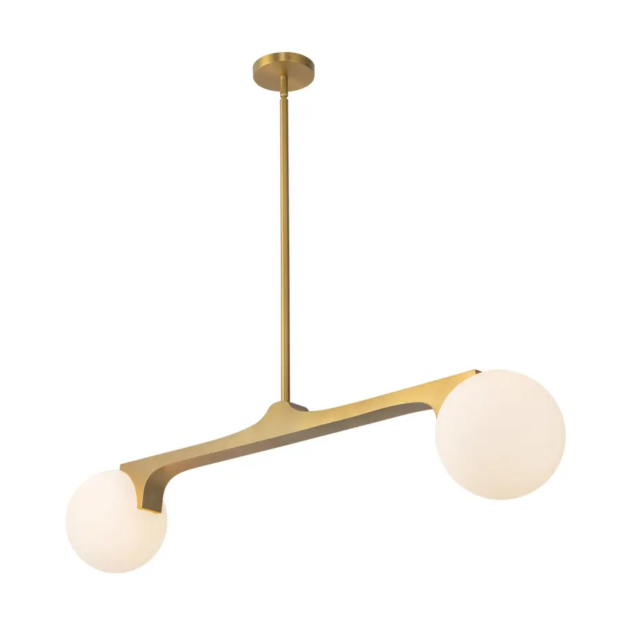 Briar Two Light Linear Pendant in Black