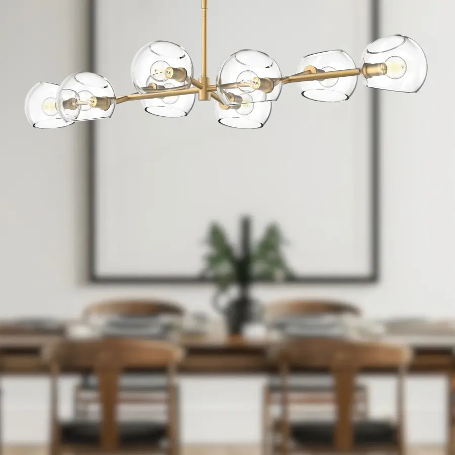 Willow 48-Inch Linear Pendant in Brushed Gold - Image 2