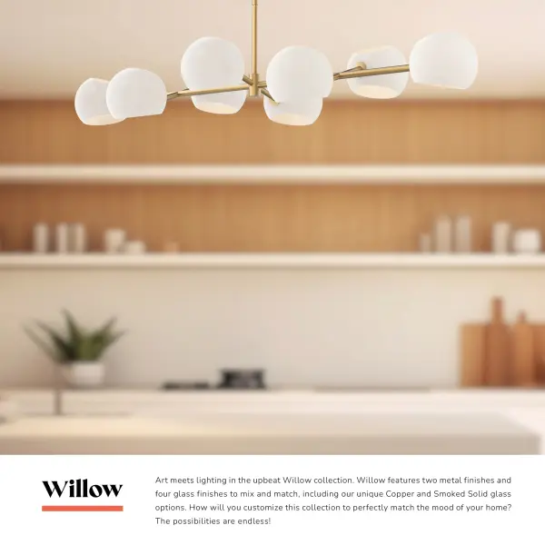 Willow 48-Inch Linear Pendant in Brushed Gold - Image 22