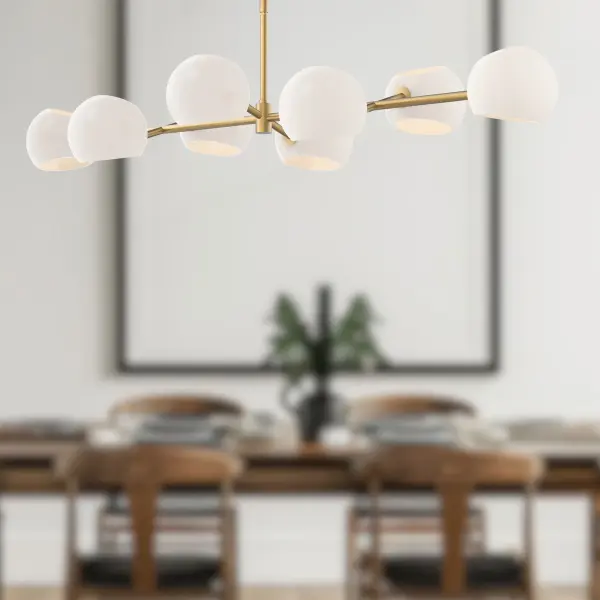 Willow 48-Inch Linear Pendant in Brushed Gold - Image 4