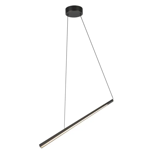 The Lex 24-inch linear pendant combines contemporary asymmetrical design with warm vintage brass finish. Integrated LED technology provides energy-efficient illumination while the intersecting linear bars create a striking architectural statement.