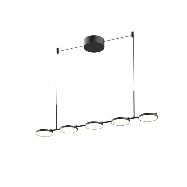 Novel LED Linear Pendant in Black