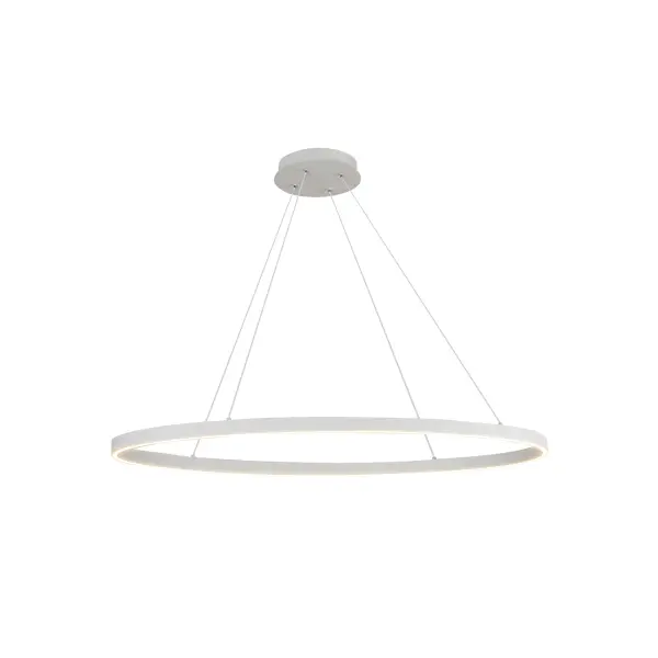 The Ovale Linear Pendant combines modern sophistication with practical functionality. Its distinctive oval shape and integrated 3000K LED technology deliver warm, efficient illumination perfect for dining and kitchen spaces.