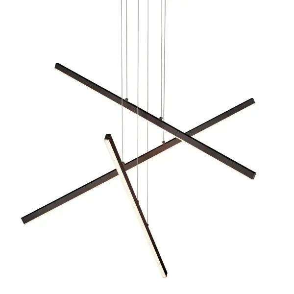 The Vega 3 Head Multi Pendant offers exceptional design flexibility with adjustable linear lights that can be arranged in clean parallels or playful asymmetry. Integrated LED with warm 3000K lighting creates inviting ambiance.