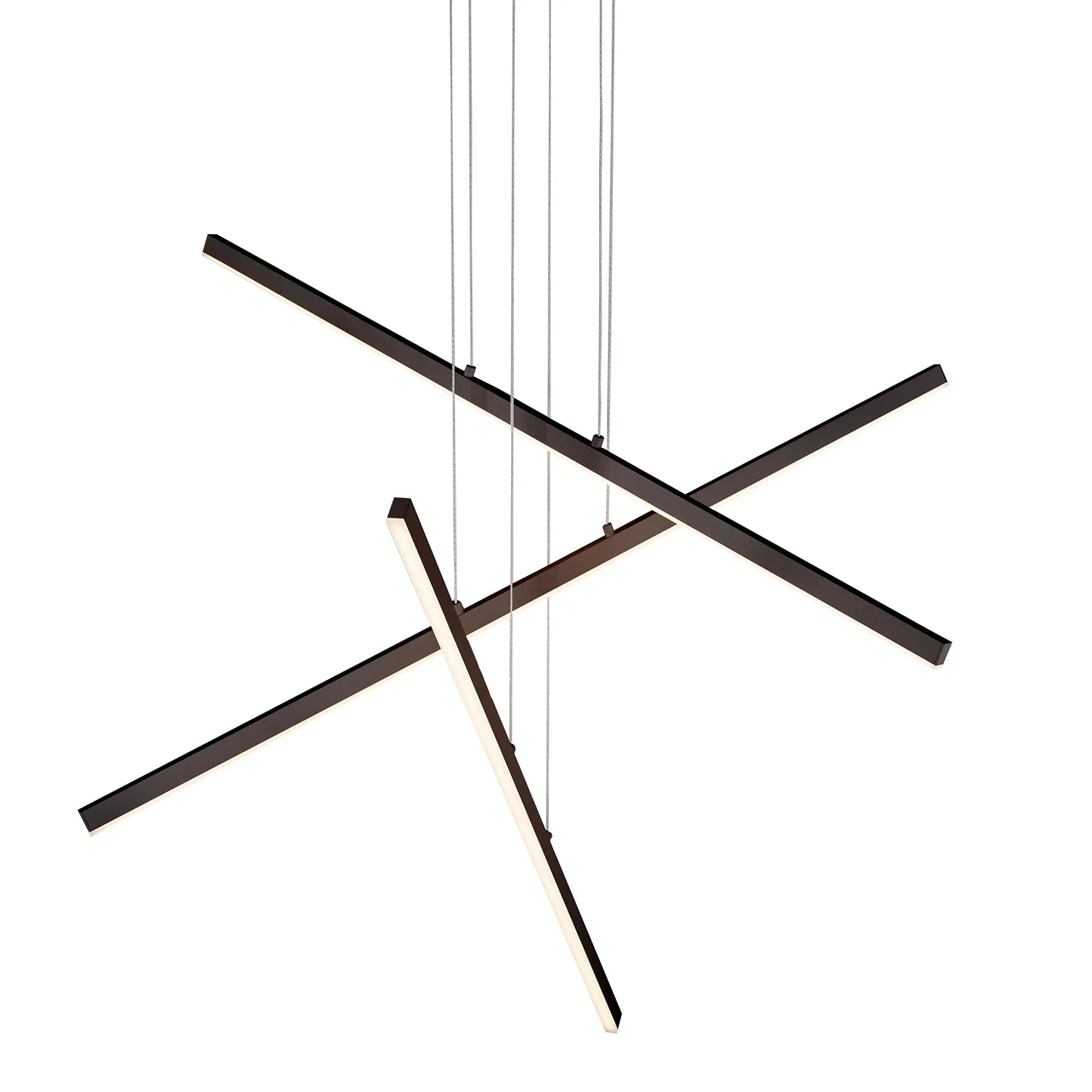 Vega LED Linear Pendant in Black
