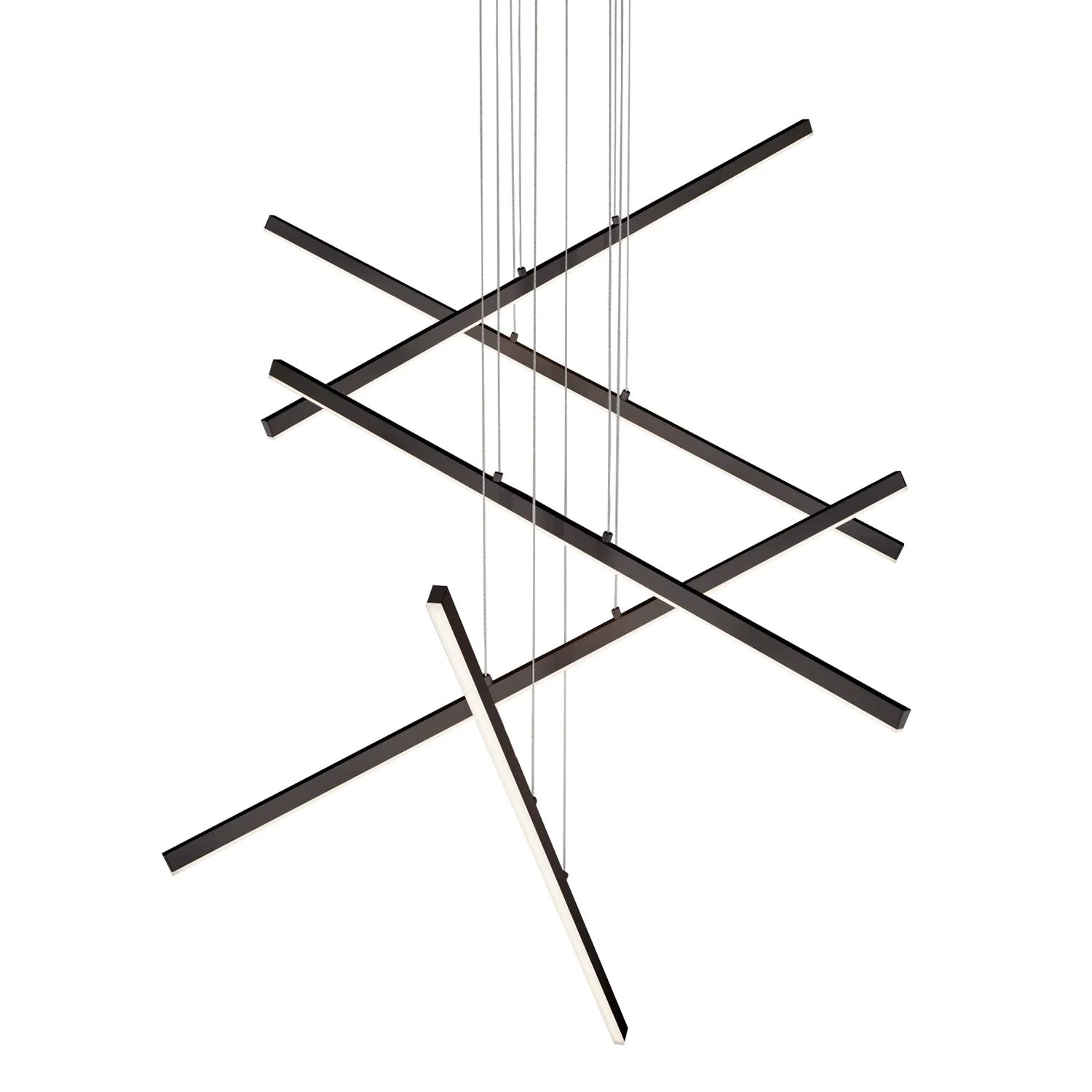 Vega LED Linear Pendant in Black