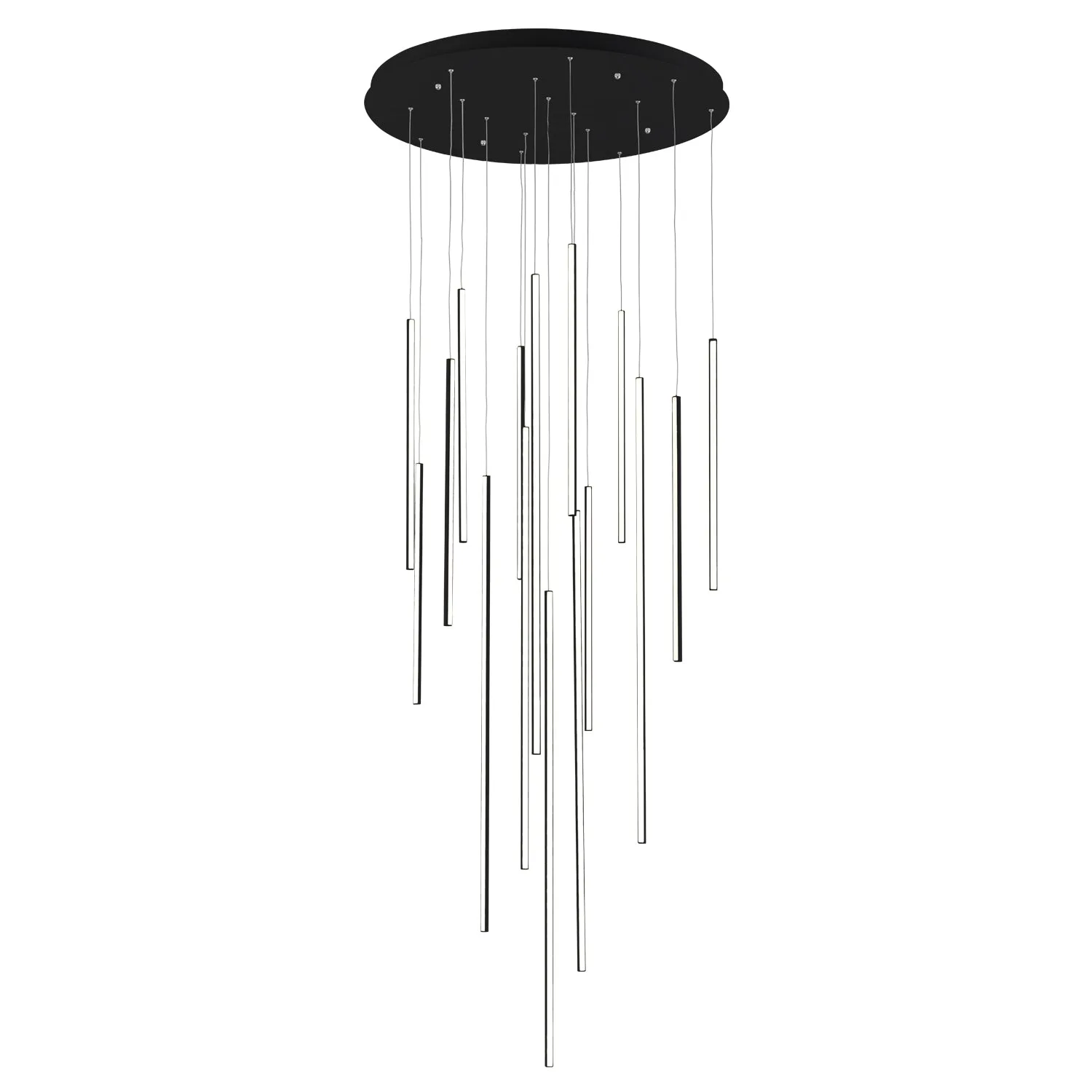 Chute LED Pendant in Black