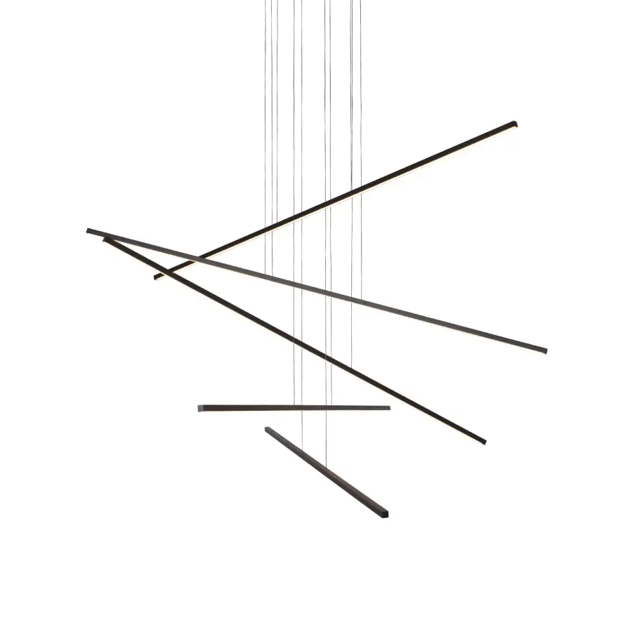 Vega Minor LED Linear Pendant in Black
