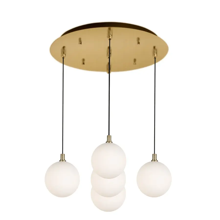 Bolla 5-Light Multi Pendant in Brushed Gold - Image 9