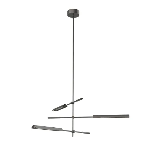 The Astrid brings nostalgic Mid-Century Modern design into the present with adjustable integrated LED bars that twist for directional lighting. Its Vintage Brass finish and clean lines make it versatile for multiple spaces.