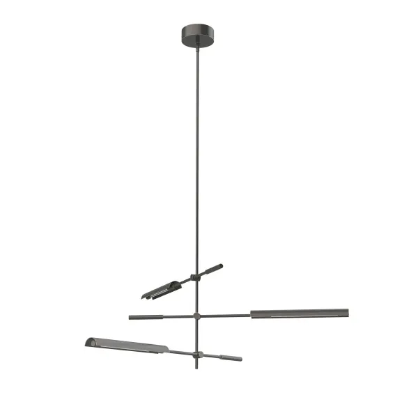 The Astrid brings nostalgic Mid-Century Modern design into the present with adjustable integrated LED bars that twist for directional lighting. Its Vintage Brass finish and clean lines make it versatile for multiple spaces. - alternate view