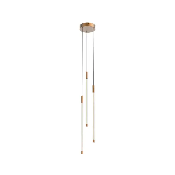 The Motif Multi Pendant combines clean modern lines with vintage-inspired LED filament technology. Its refractive cylinder design creates elegant light diffusion while offering versatile configuration options for various spaces.