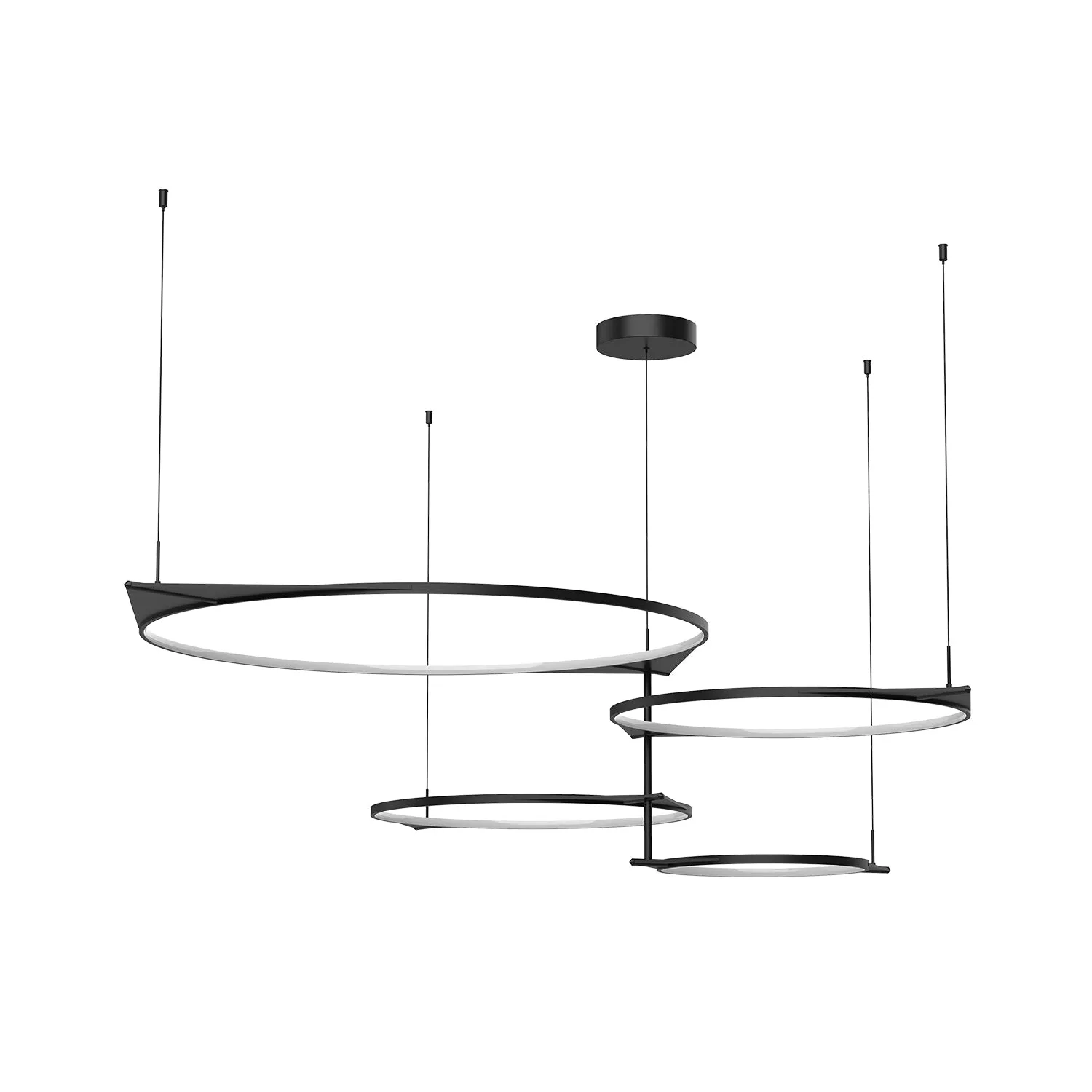 Serif LED Pendant in Black