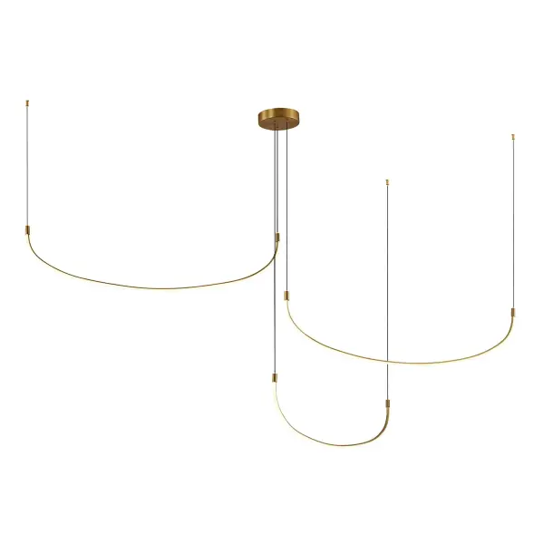 Talis 5-Light LED Linear Chandelier in Black