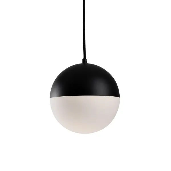The Monae 8-inch pendant combines mid-century modern charm with contemporary functionality. Its striking brushed gold orb design and integrated 3000K LED make it a versatile choice for modern and retro-inspired spaces.