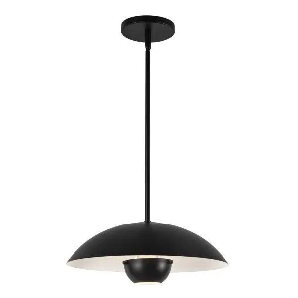 The Umbra pendant combines modern elegance with practical versatility. Its umbrella-inspired silhouette in black finish brings sophisticated simplicity to kitchens, dining areas, and bedrooms. Mix-and-match capability and socket-based design offer customization flexibility. - alternate view