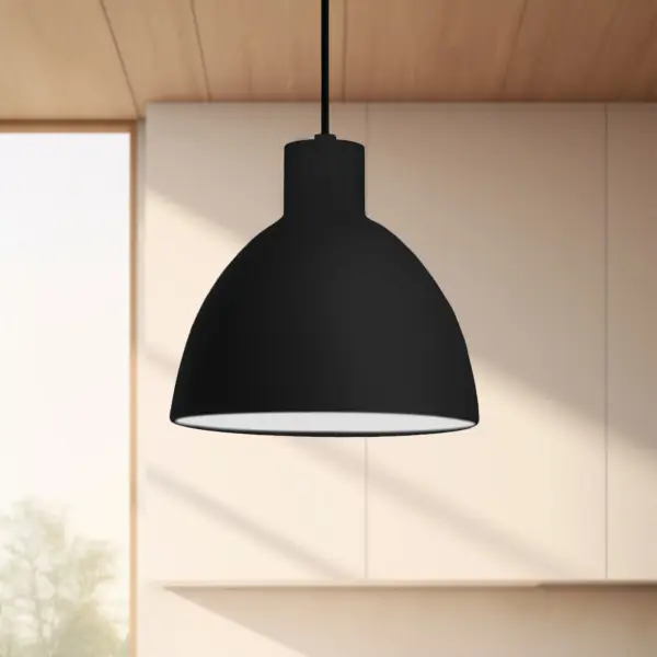 The Chroma 6-inch pendant combines timeless dome styling with modern LED technology. Its compact size makes it ideal for kitchen islands, dining areas, and bedrooms. The cloth-covered cable adds textural interest. - alternate view