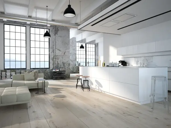 The Chroma pendant combines energy-efficient integrated LED technology with timeless dome styling. Its cloth-covered cable and plated finish create sophisticated contrast, while the white interior maximizes light reflectance. - alternate view