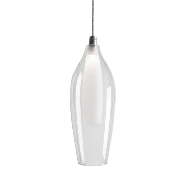 The Victoria 4-inch pendant combines simplicity with sophistication through its innovative dual-layer glass construction. The clear outer and frosted inner glass create beautiful light diffusion while the integrated LED provides energy-efficient illumination.