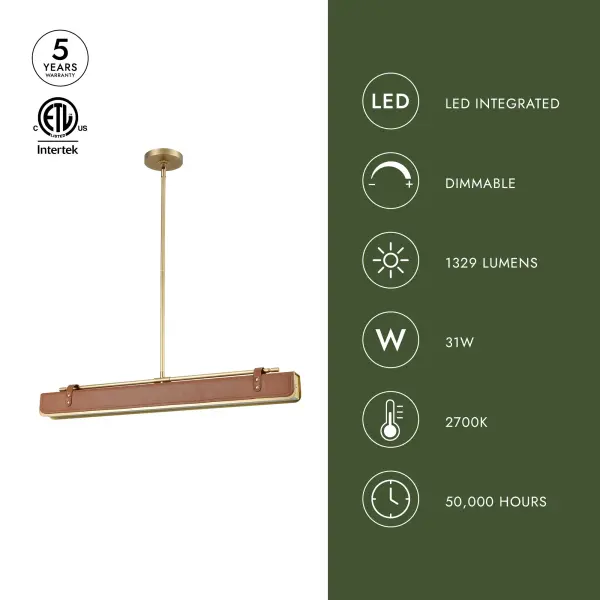 Vintage-Inspired Statement Pendant with Premium Vegan Leather - Image 7