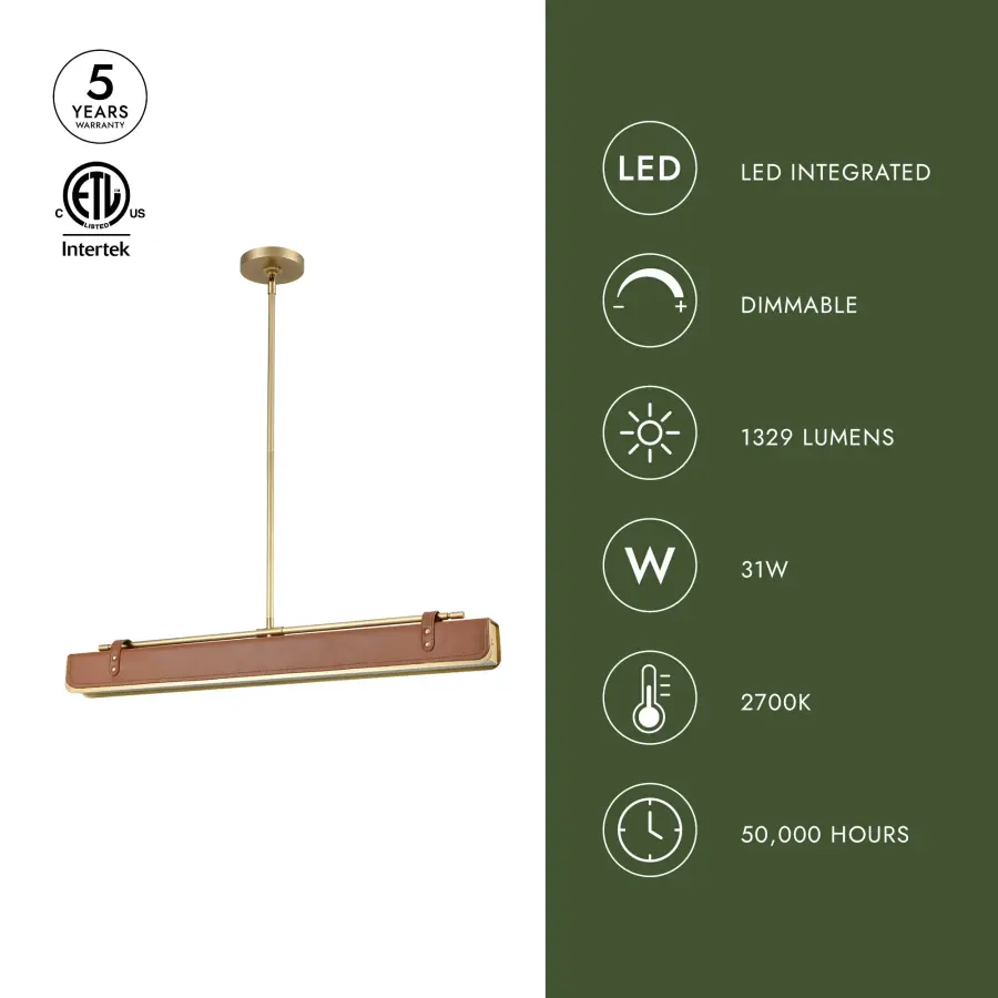 Vintage-Inspired Statement Pendant with Premium Vegan Leather - Image 7