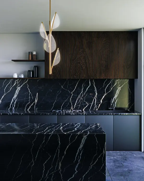 Stunning Art Deco-Inspired Pendant with Botanical Elegance - Image 2