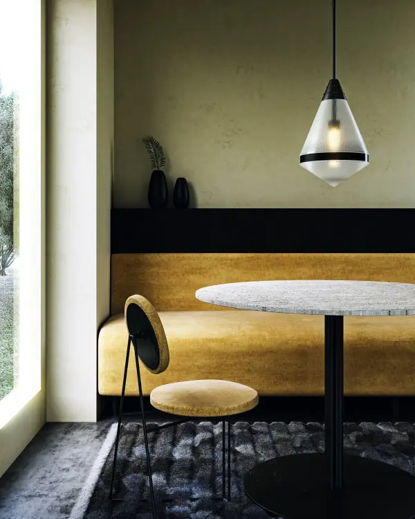 The Willard pendant blends classic geometry with transitional elegance, featuring polished nickel metalwork and soft opal matte glass. Its 22-inch size makes it perfect for kitchen islands, dining areas, and bedrooms. - alternate view