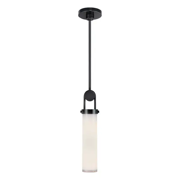 The Wynwood pendant blends industrial hardware with soft opal glass for a warm, vintage-inspired look. Meticulous metal loop details and transitional styling make it versatile for kitchens, dining rooms, and bedrooms.