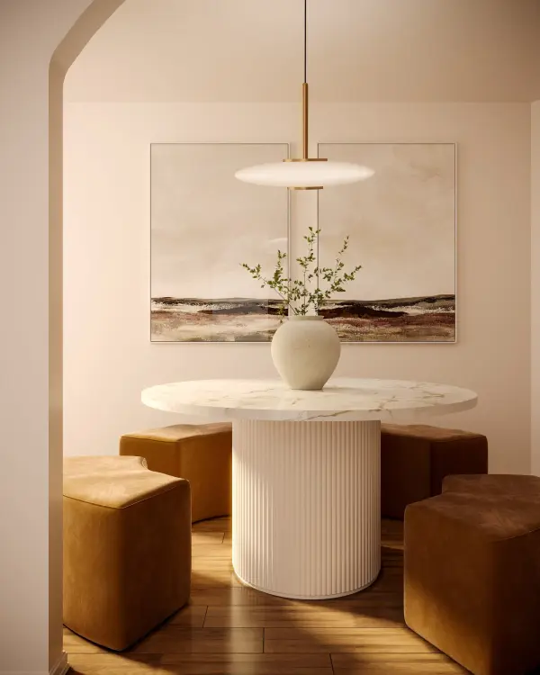 The Kyoto pendant brings timeless Japanese lantern design to contemporary spaces with its elegant smoke glass globe and vintage brass hardware. Integrated LED with selectable color temperatures offers versatility for any mood or task. - alternate view
