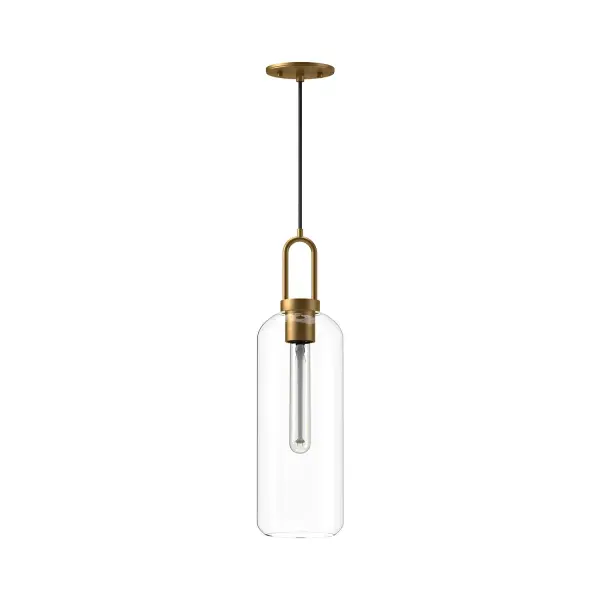 The Soji pendant brings serene Japanese lantern aesthetics to modern spaces. Its 6-inch clear glass globe paired with matte black hardware creates a clean, versatile look that works beautifully alone or in multiples.