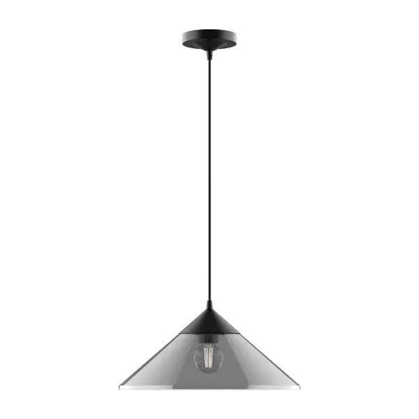 The Mauer pendant brings playful mid-century flair to modern spaces with its geometric silhouette and warm brushed gold finish. Clear glass allows maximum light output while the clean-lined design adds visual interest without overwhelming.