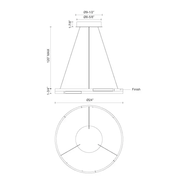 Anello Minor 24" Pendant Light - Image 11