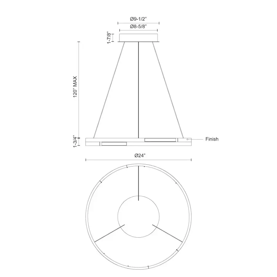 Anello Minor 24" Pendant Light - Image 11
