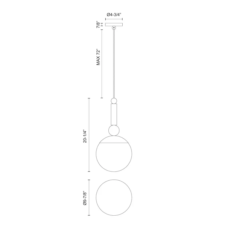 Delilah 10-Inch Pendant Light - Image 9