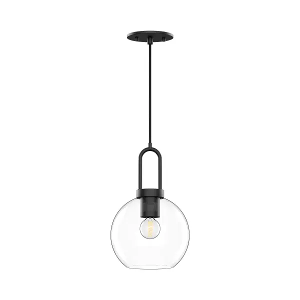 The Soji pendant brings timeless Japanese lantern design to modern spaces with its clean 8-inch silhouette. The aged gold finish paired with clear glass creates warm, inviting illumination perfect for intimate settings.