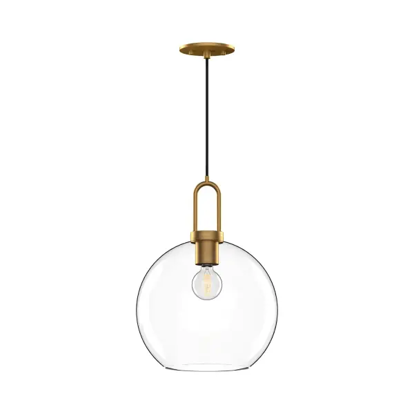 The Soji pendant brings serene Japanese lantern aesthetics to modern spaces. Its 10-inch clear glass globe paired with matte black detailing creates a clean, versatile look that transitions beautifully from day to night.