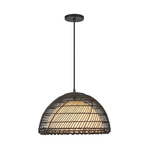 The Bondi pendant brings coastal sophistication indoors with its natural rattan shade and warm brushed gold finish. Inspired by ocean sunsets, it creates enchanting light patterns while the opal diffuser ensures soft, even illumination.